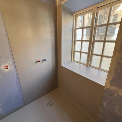 Vådrumsvinyl på badeværeslse