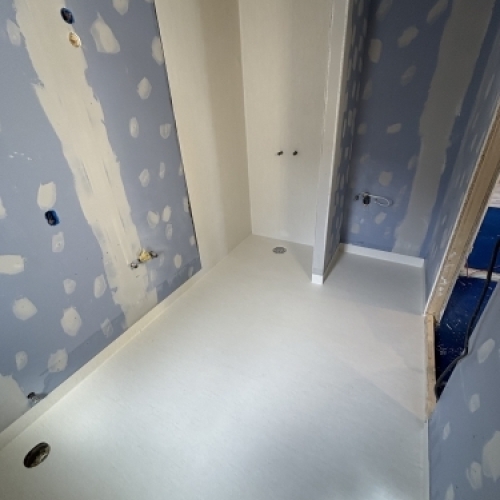 Vinylgulv badeværelse montering