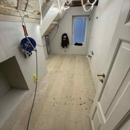 Vinylfliser montering i vådrum