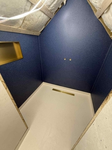 Vinyl badeværelse montering